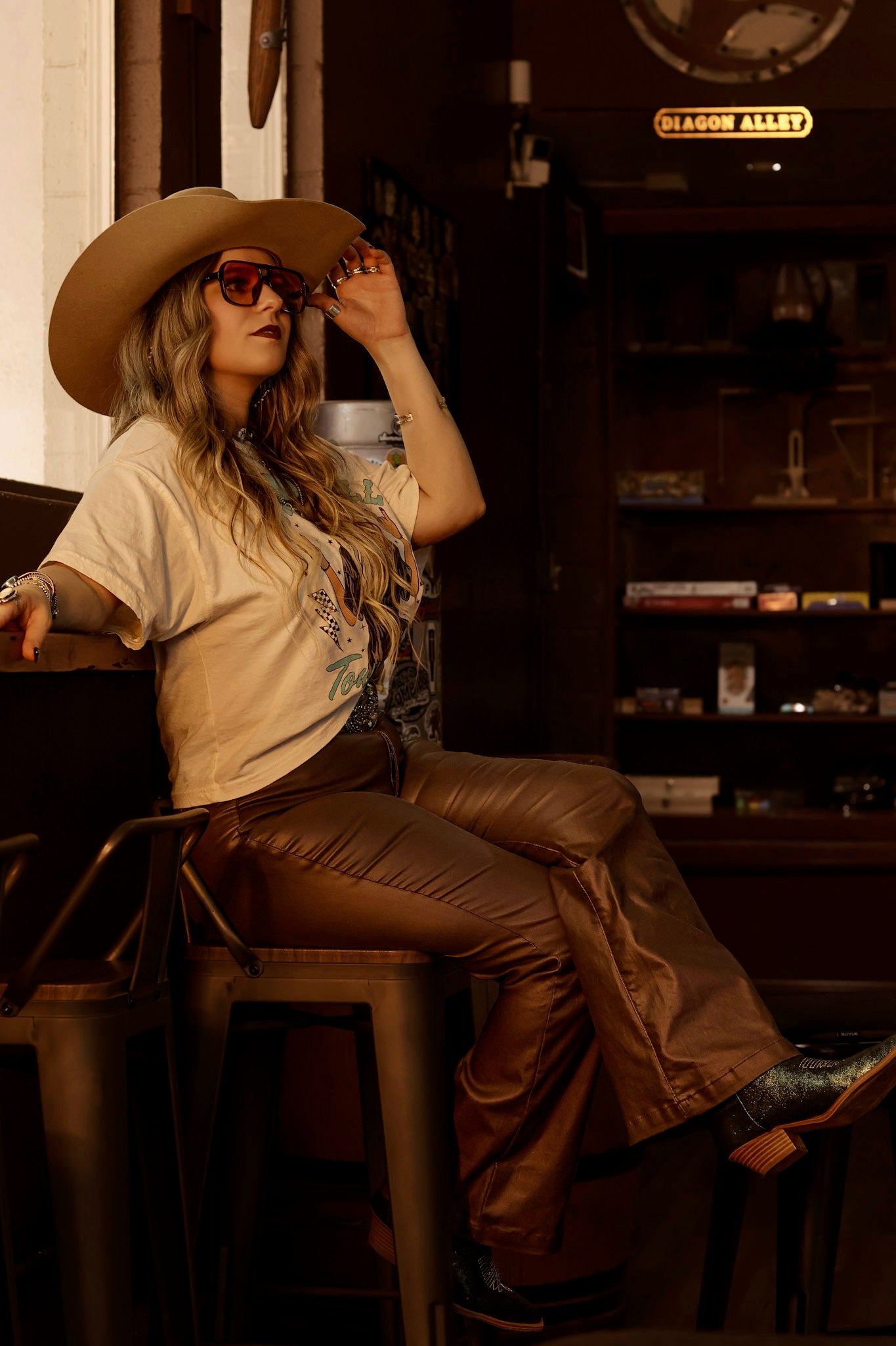 Just a Small Town Girl Relaxed Long Crop Top