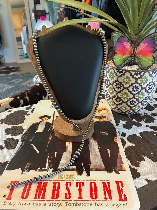 Lariat faux navajo Pearls Necklace