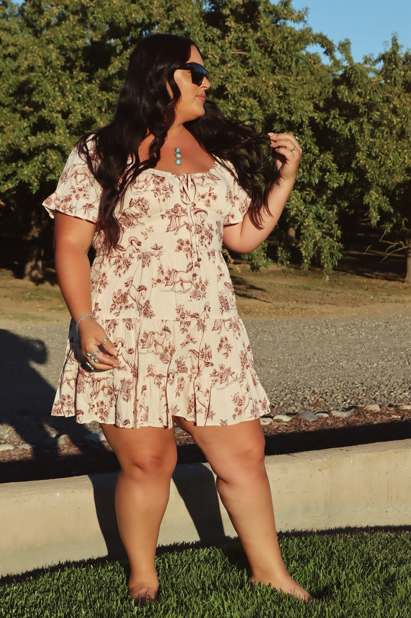 Run Free Horse Print Dress