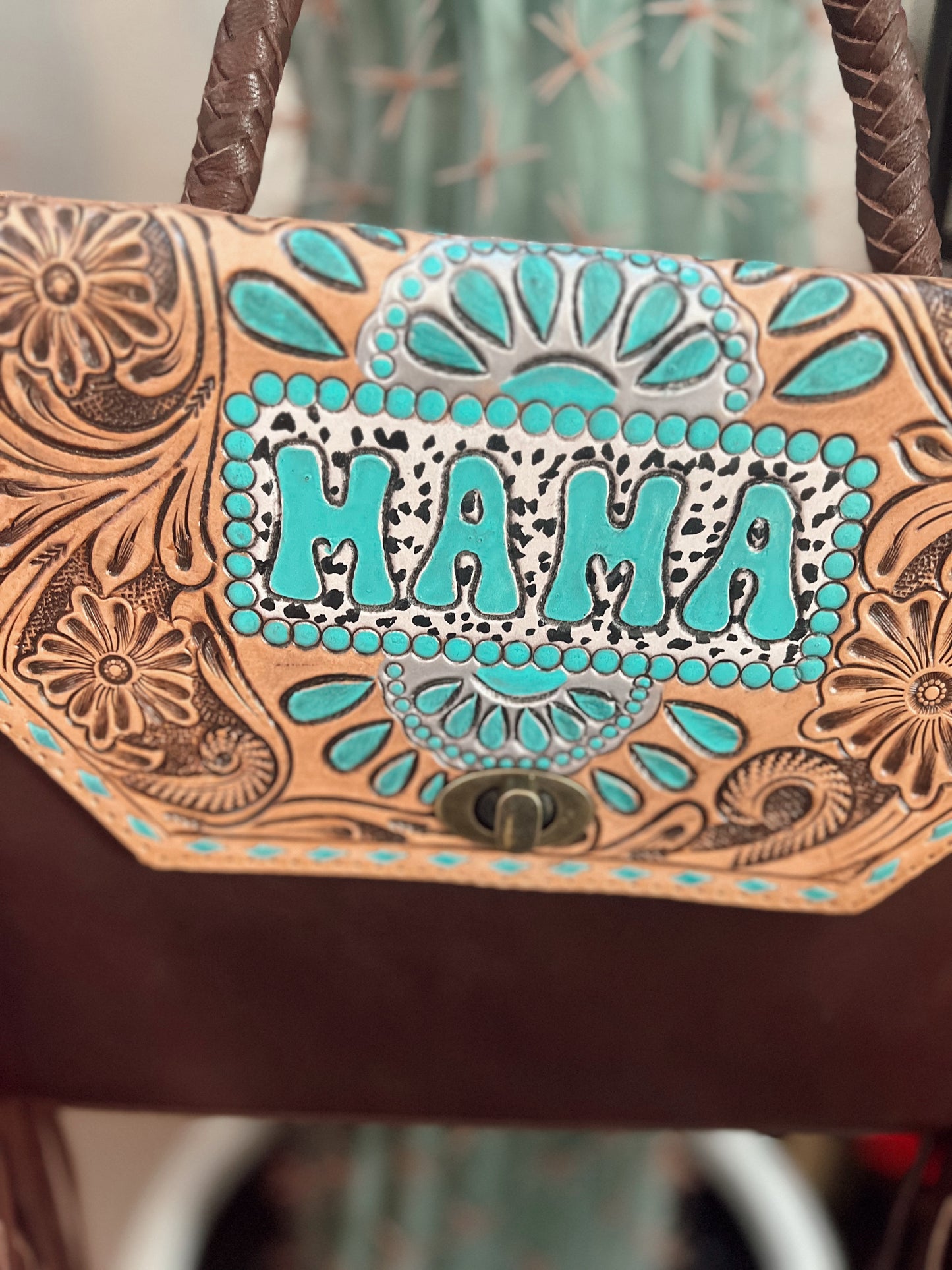 Mama Tooled Cross Body Purse