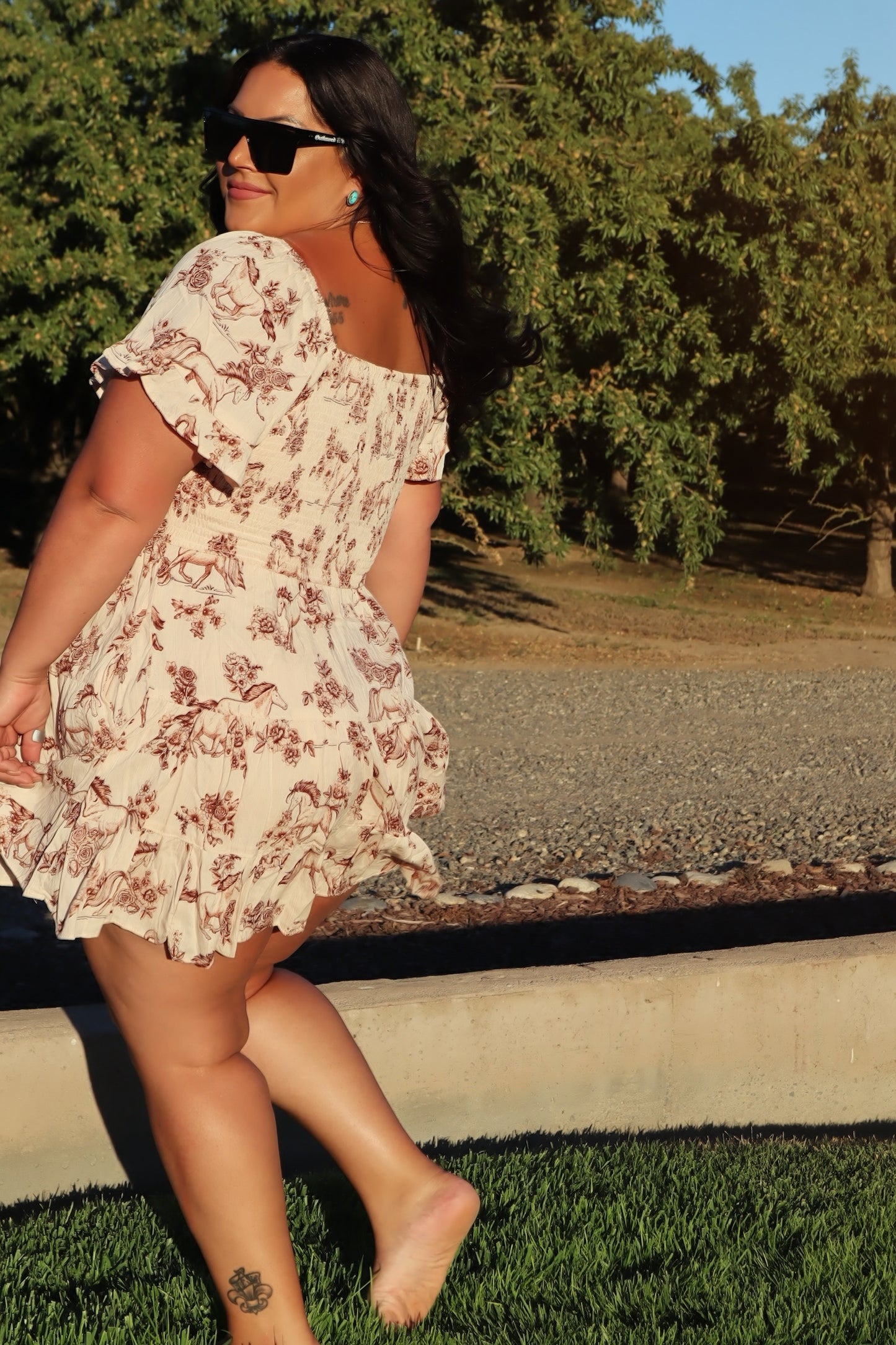 Run Free Horse Print Dress