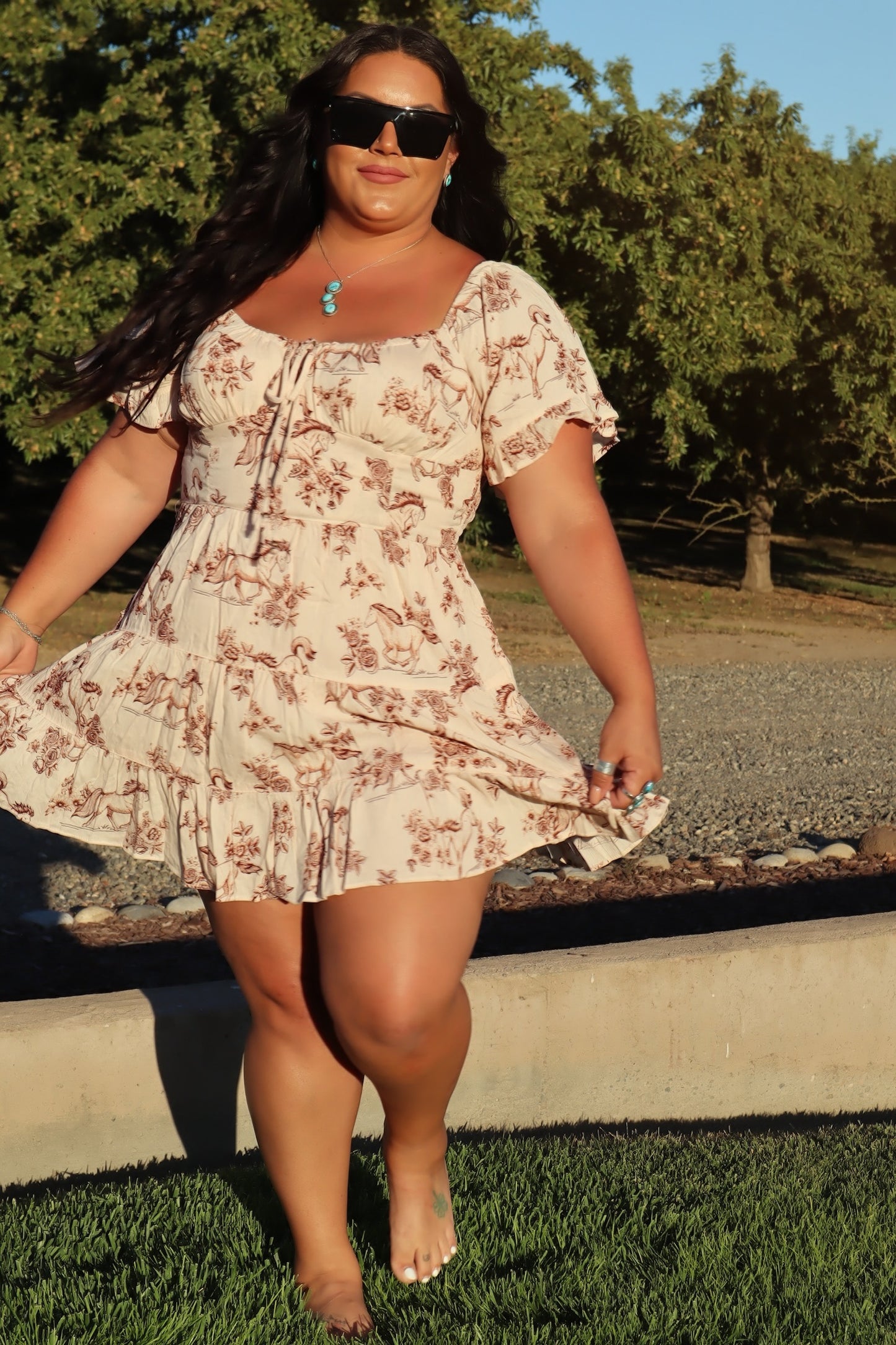 Run Free Horse Print Dress