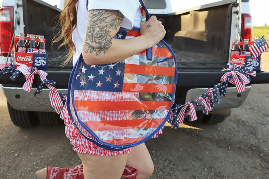 America Clear Round Bag