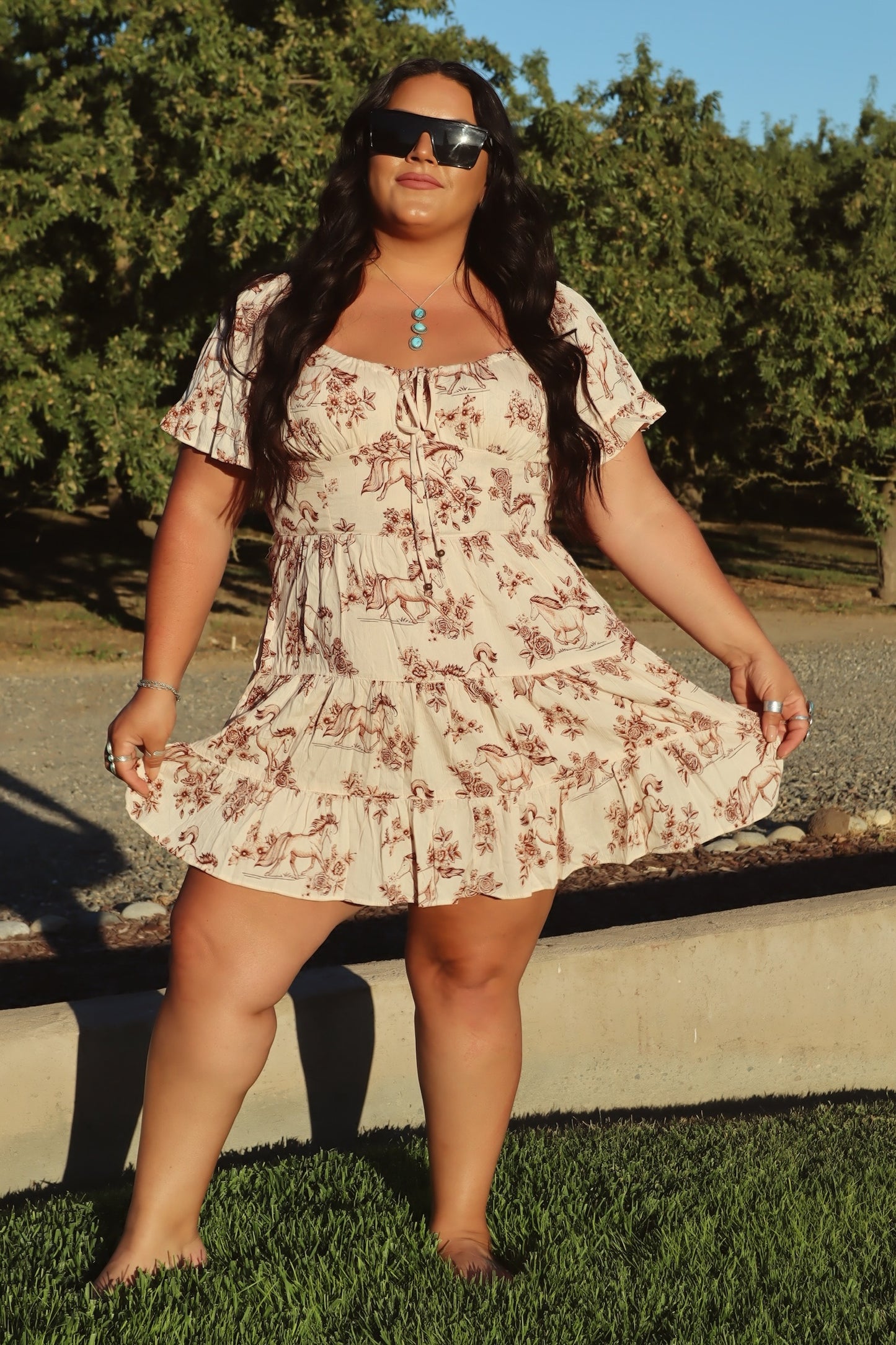 Run Free Horse Print Dress