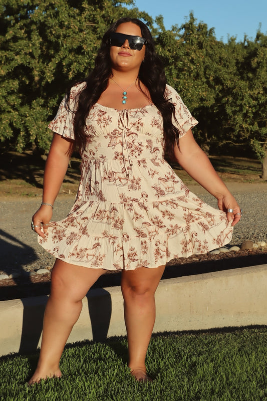 Run Free Horse Print Dress