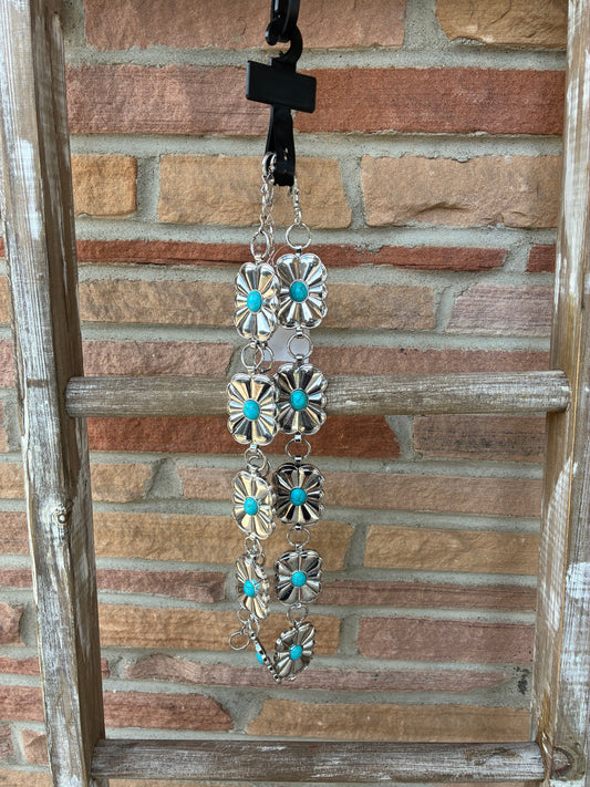 Sandcast Flower Western Disc Chain Belt