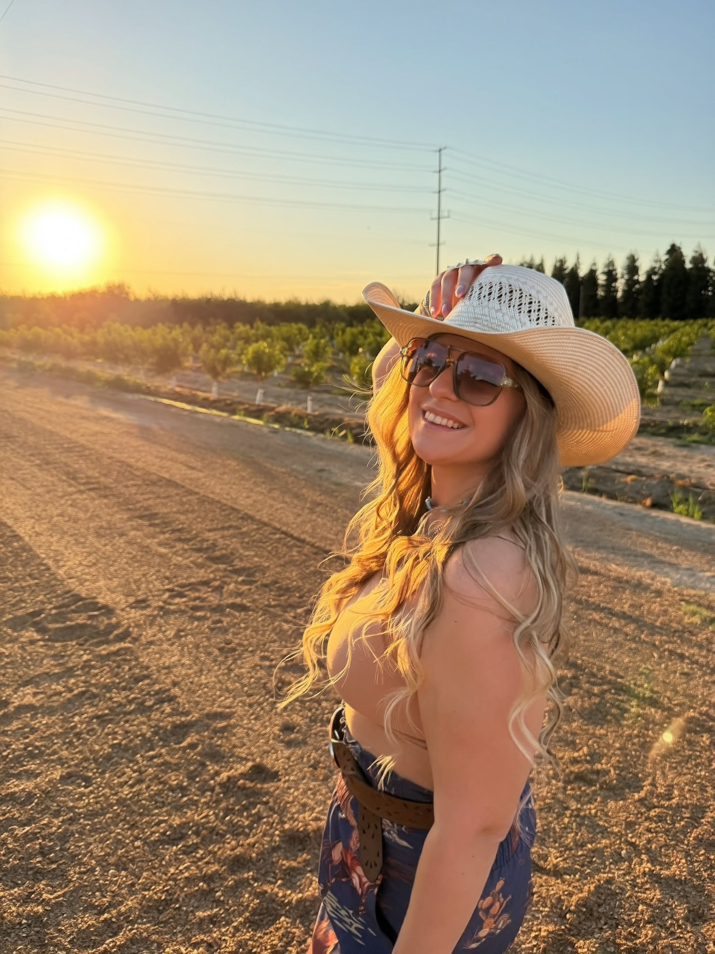 Sandstone Skies crop tank