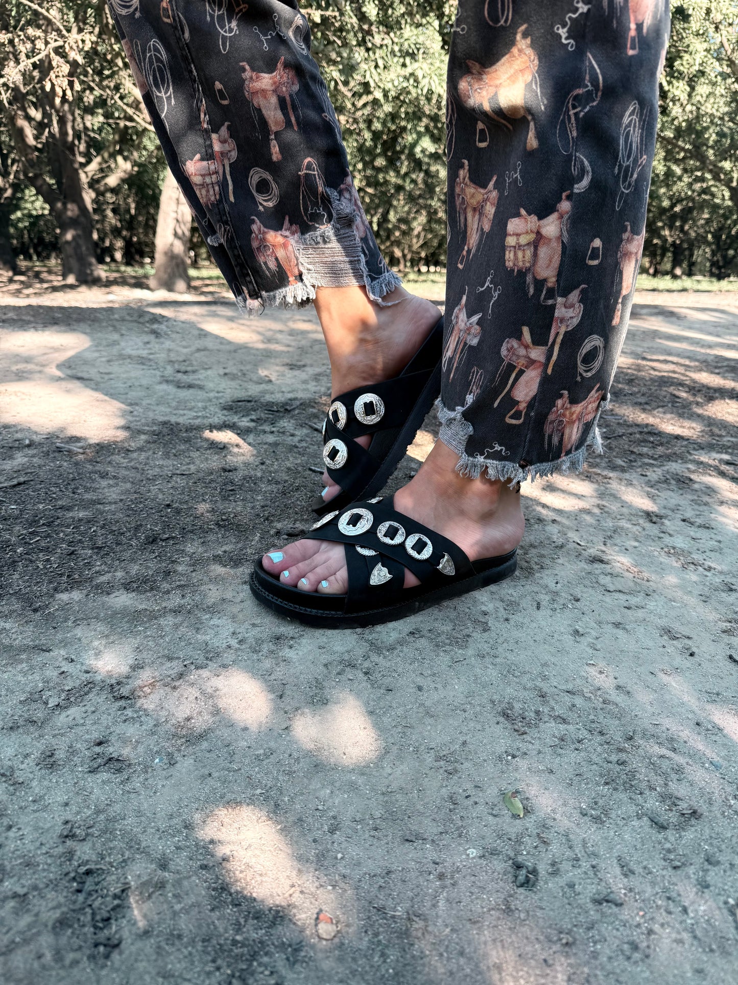 Calanthe Western Concho Sandal