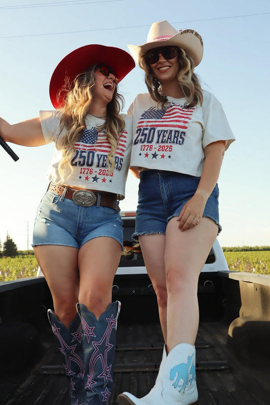 America 250 Crop Tee