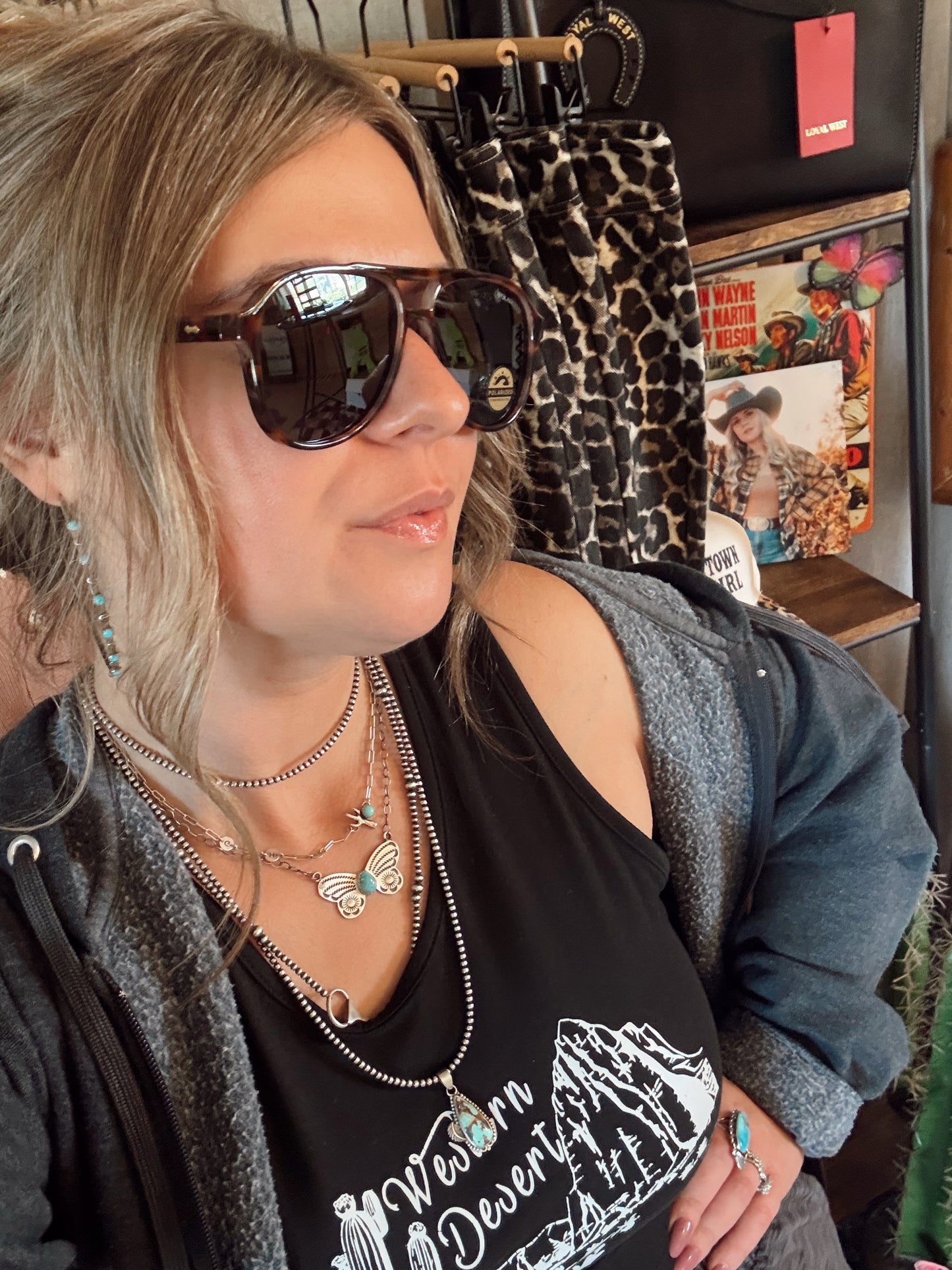 Oversized Polarized Aviator Sunglasses