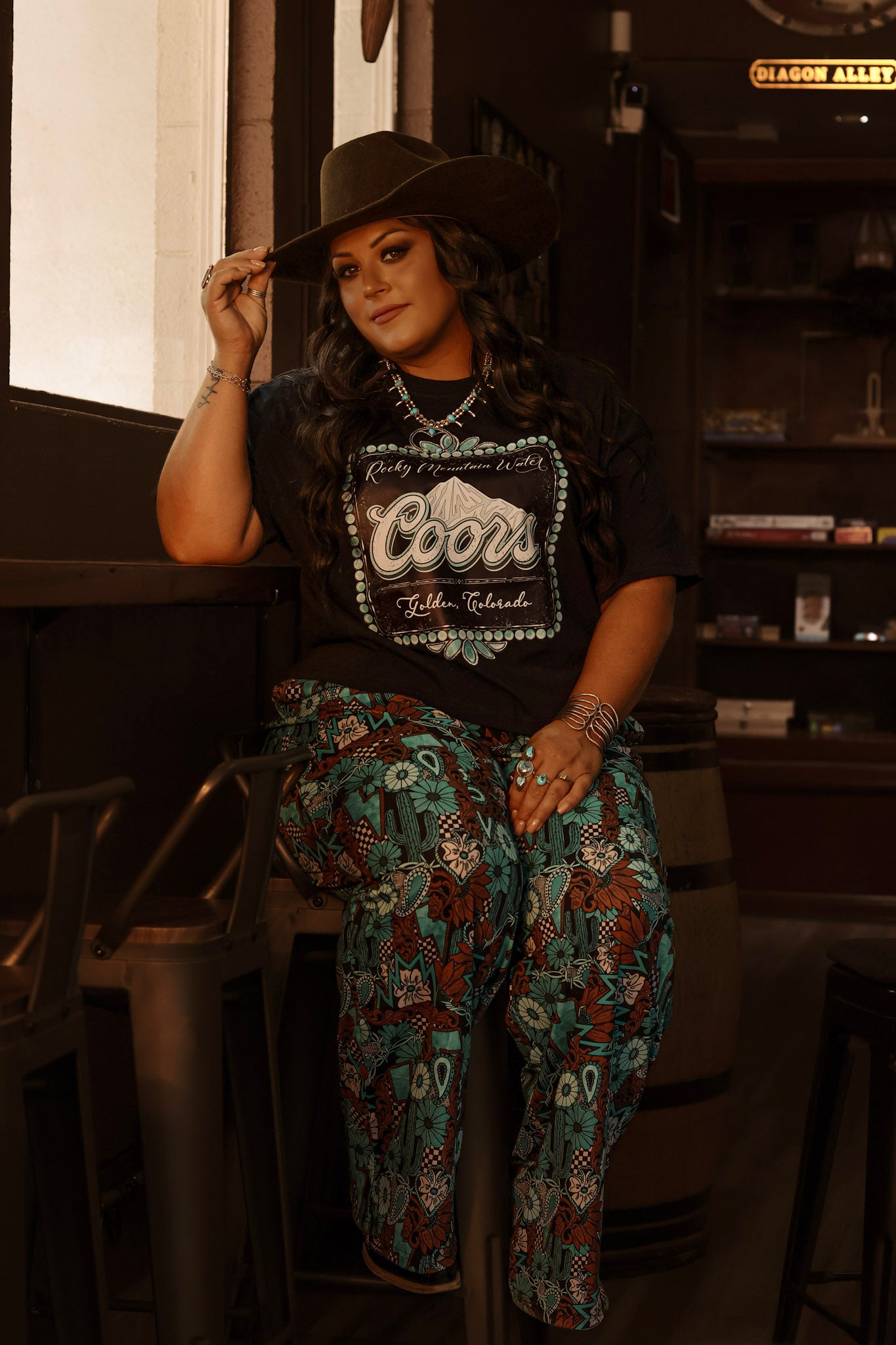 Coors Rocky Mountain Water Relaxed Long Crop Top