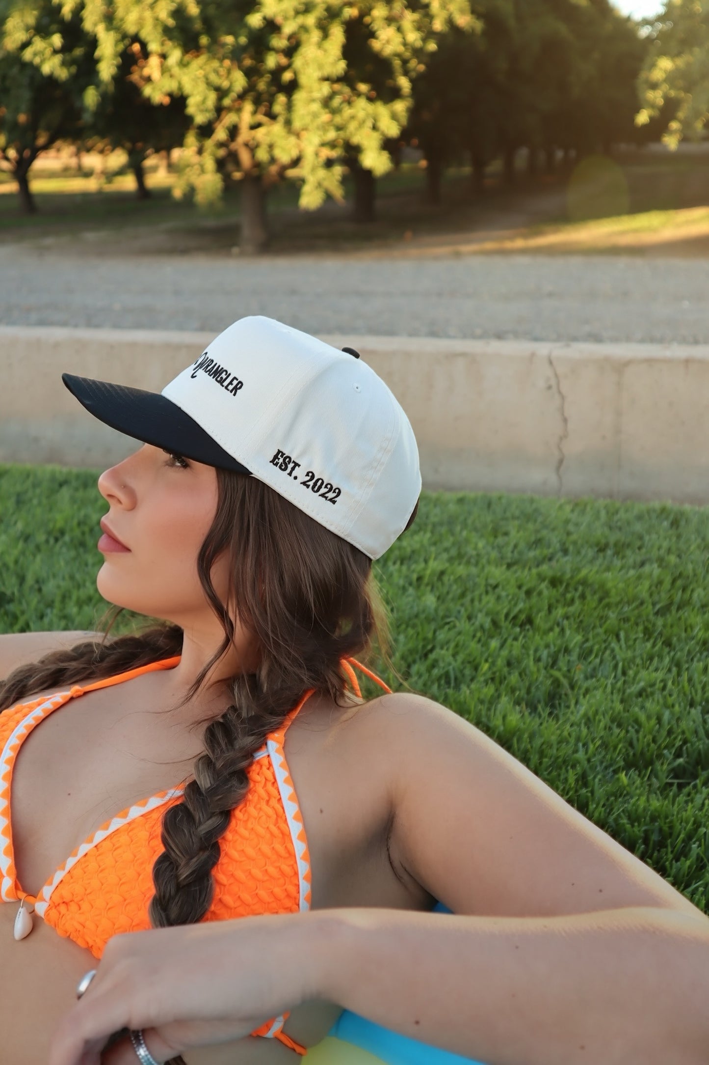 Cactus Wrangler Logo Trucker Hat