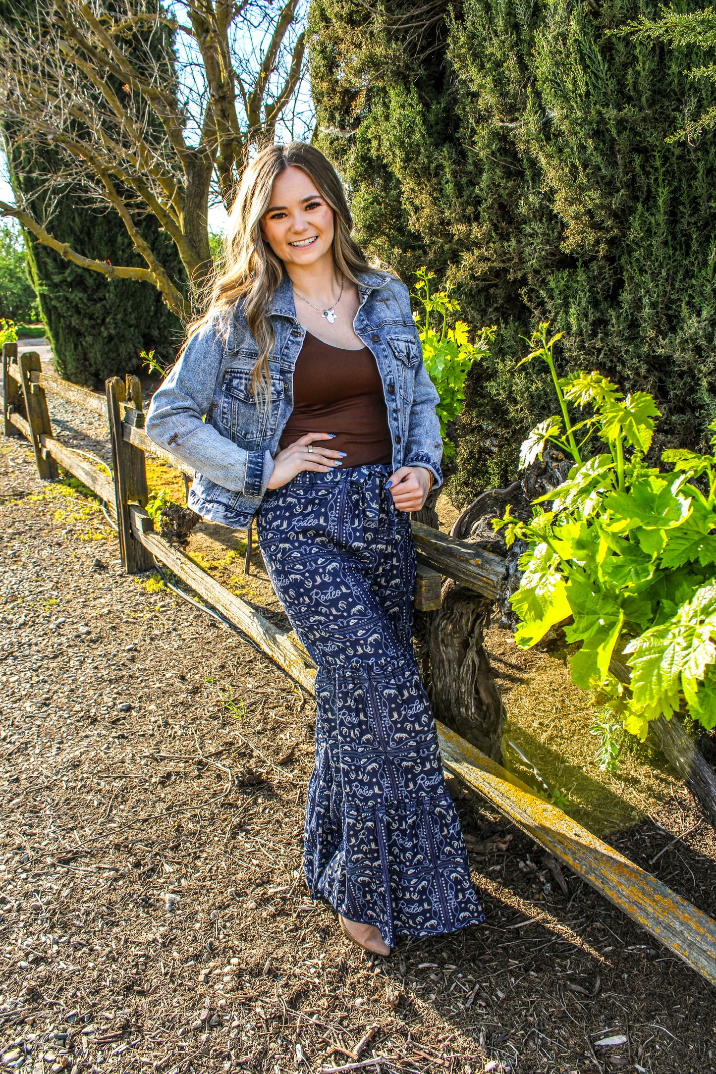 Rodeo Bandana Tired Ruffle Pants