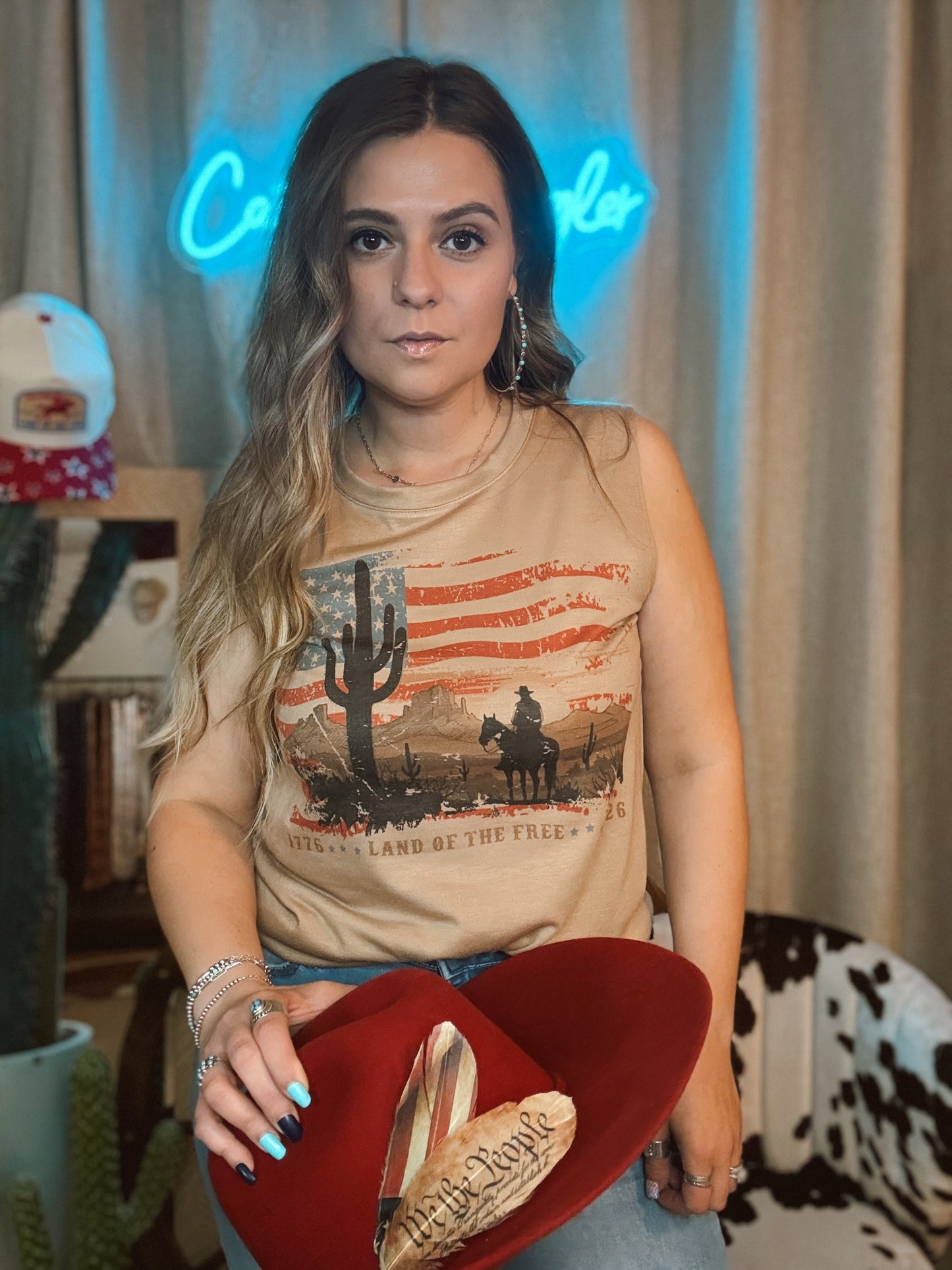 Land of the Free 250 Tank Top