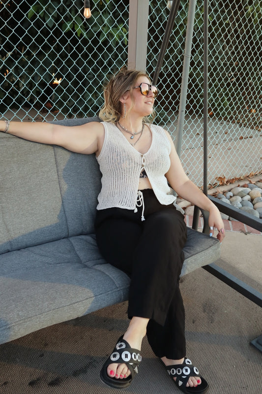 Breeze Crochet Knit Vest