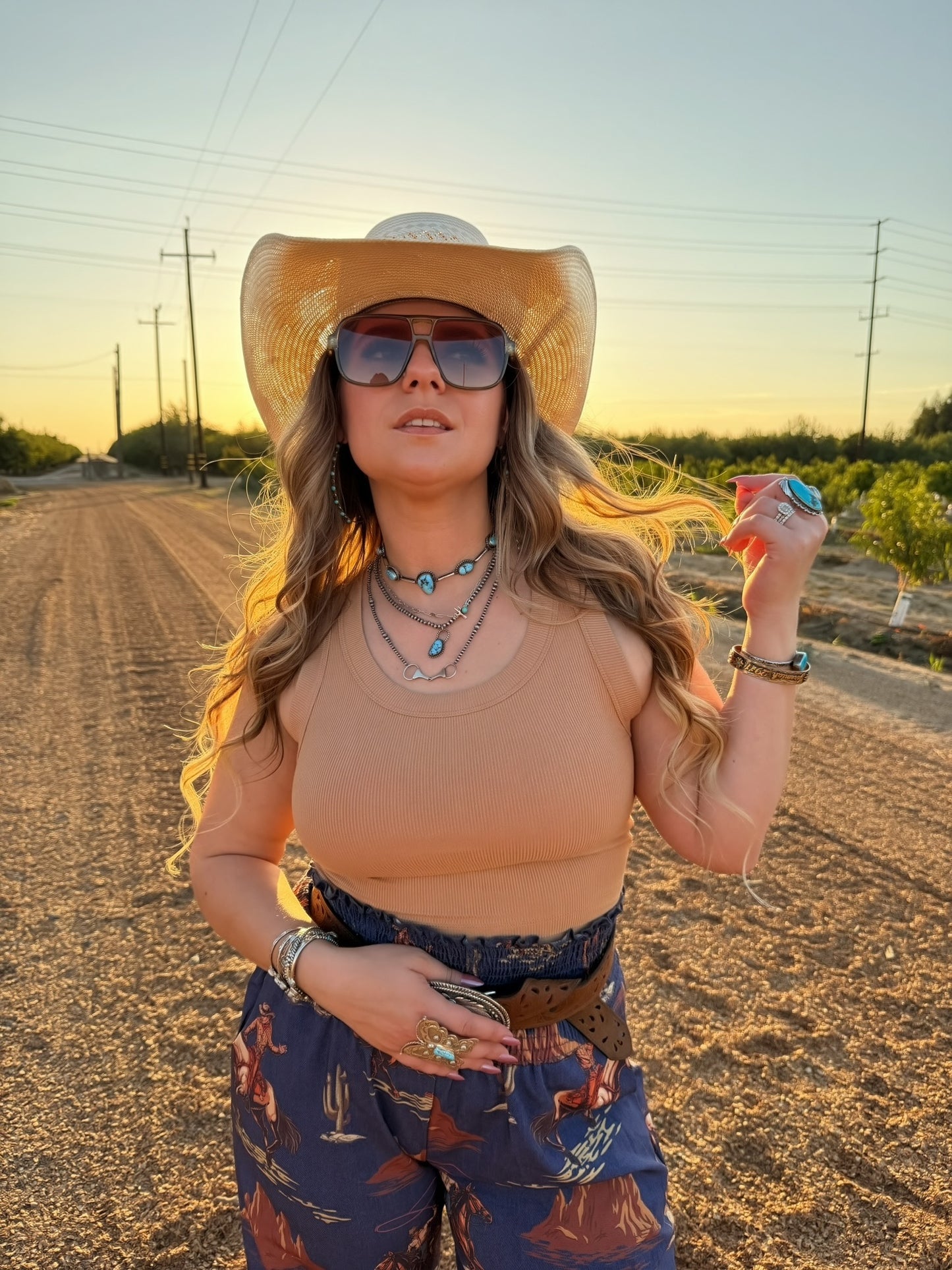 Sandstone Skies crop tank