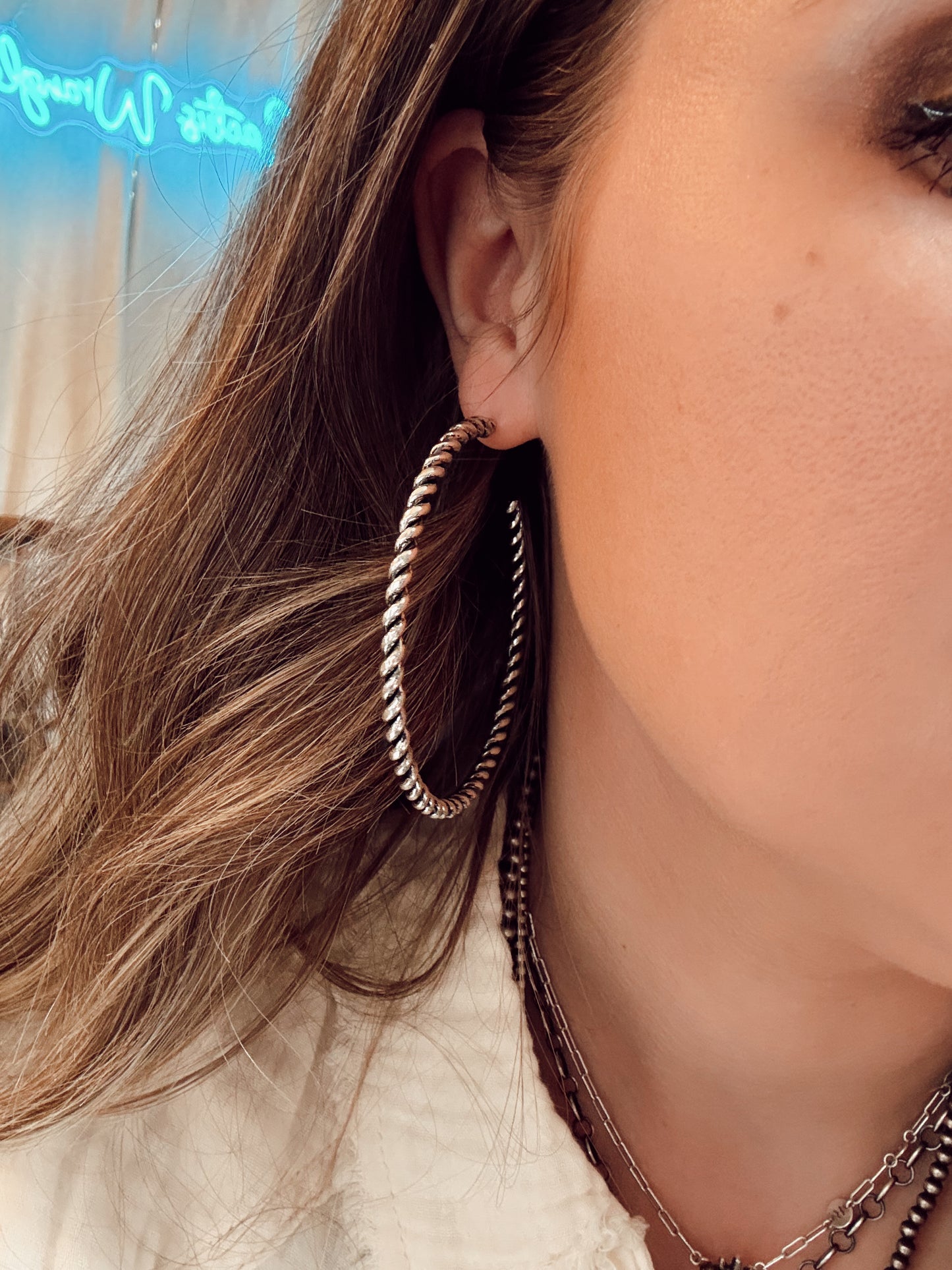 Rope Hoop Earrings