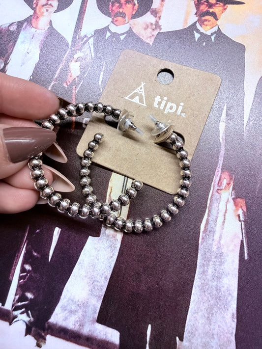 Western Bubble Hoop Earring