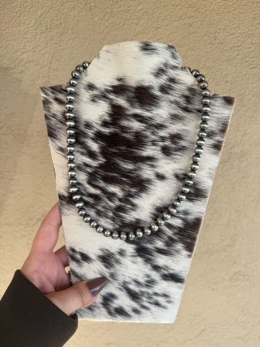 925 sterling silver 18" + 2" navajo pearls