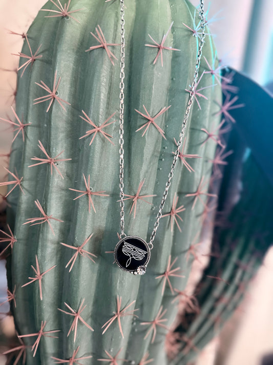 Boot Stitch Necklace