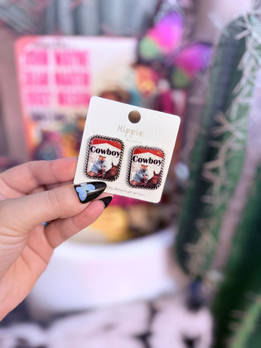 Marlboro Man Earrings