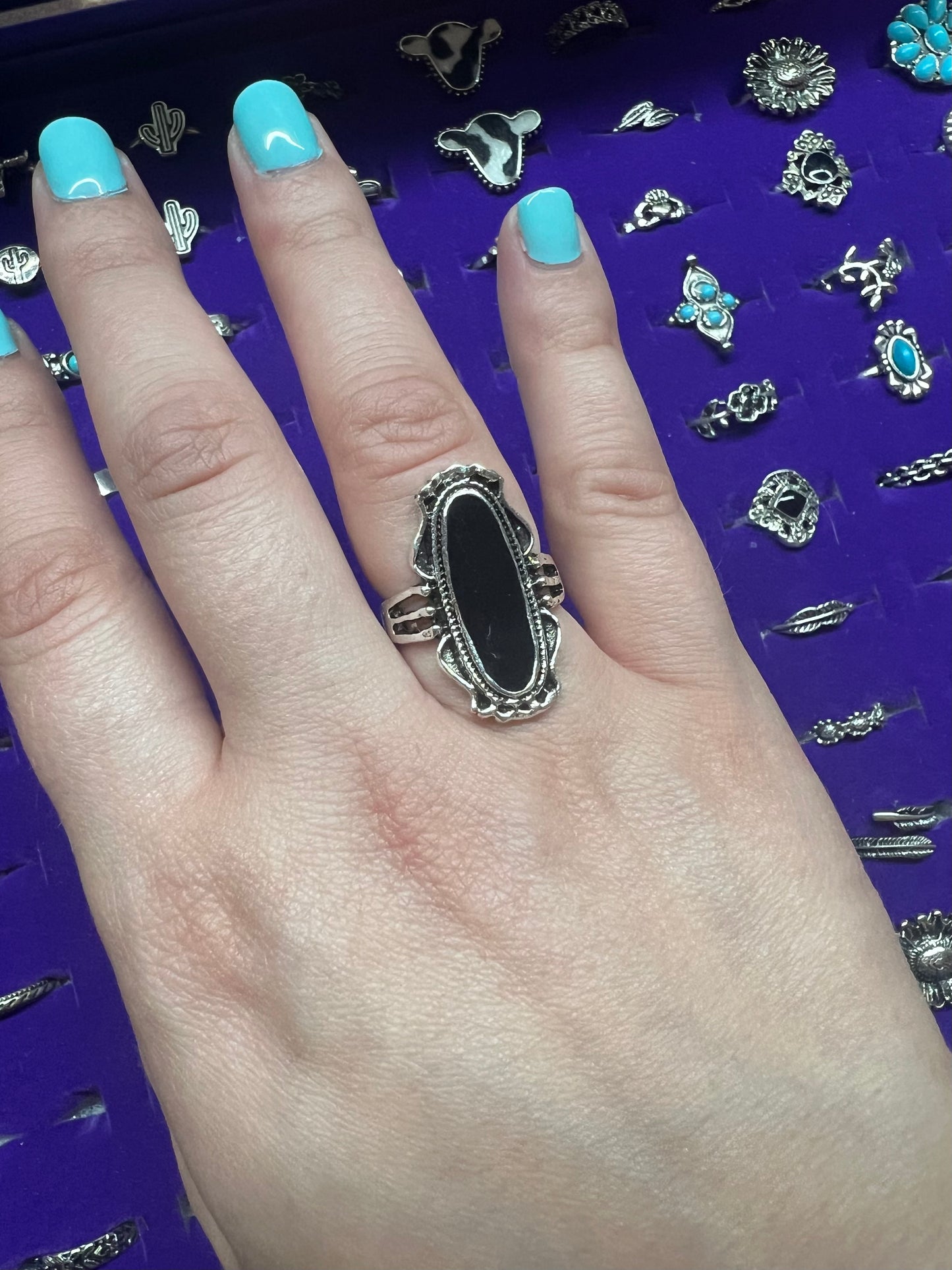 Black Stone Ring