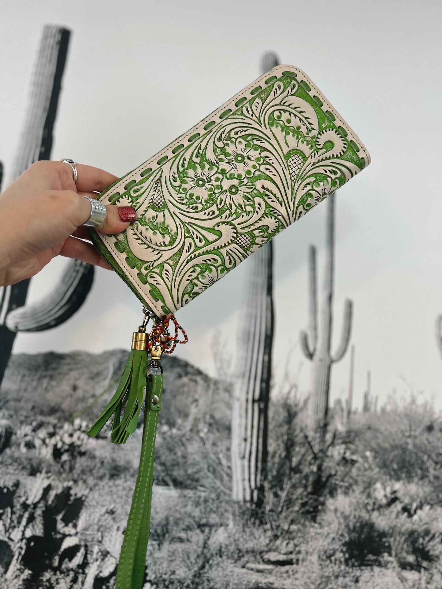 Miss Western Wallet in GREEN