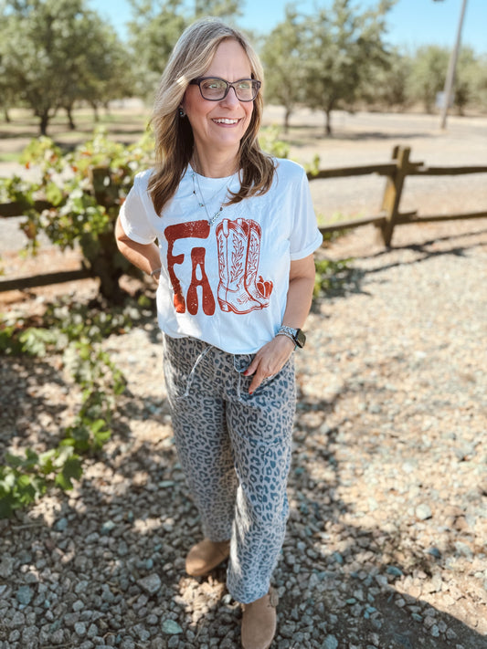 Fall Cowboy Boots Tee