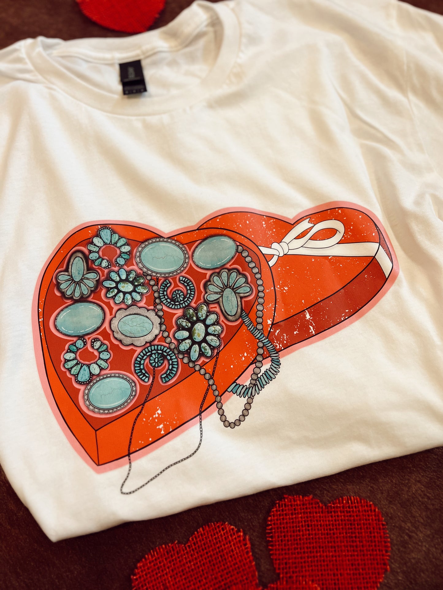 Turquoise Box Valentine's Day Tee