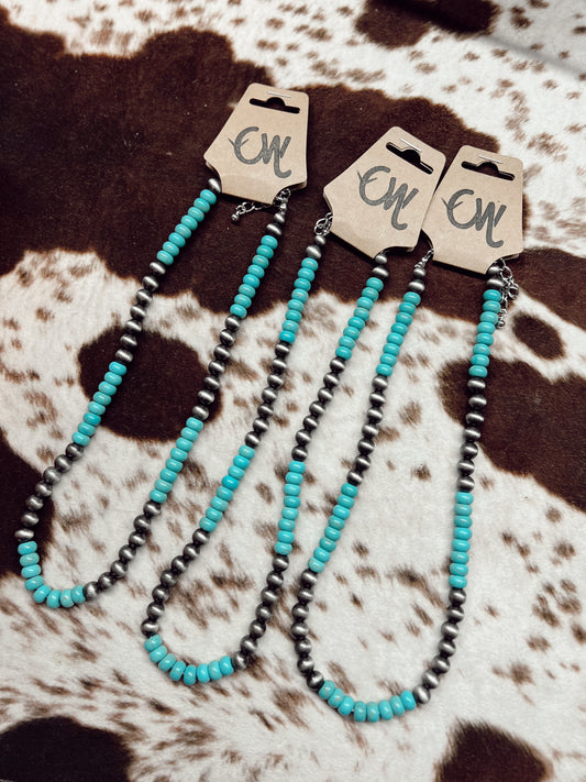 Oaks Navajo and Turquoise Necklace