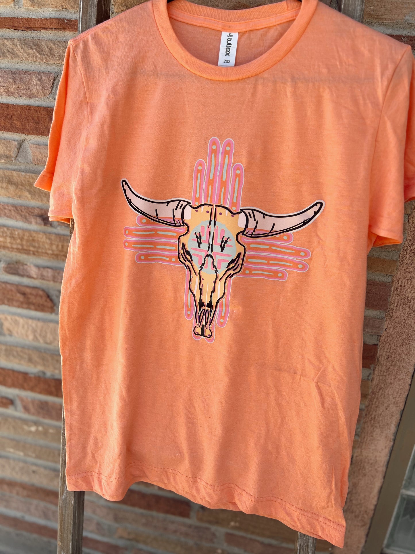 Aztec Cow Skull Tee