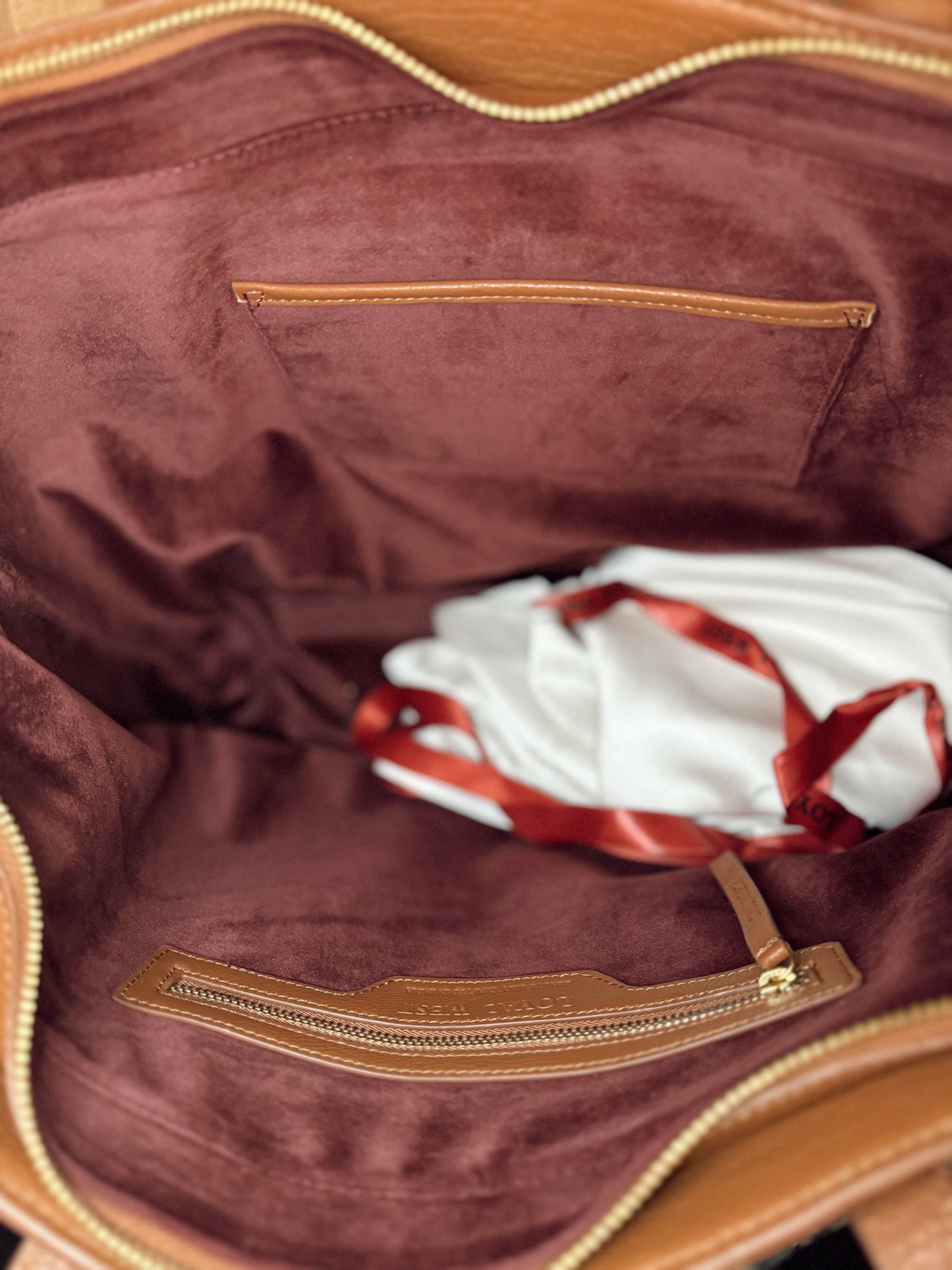 Loyal West California Poppy Large Brown Floral Bag