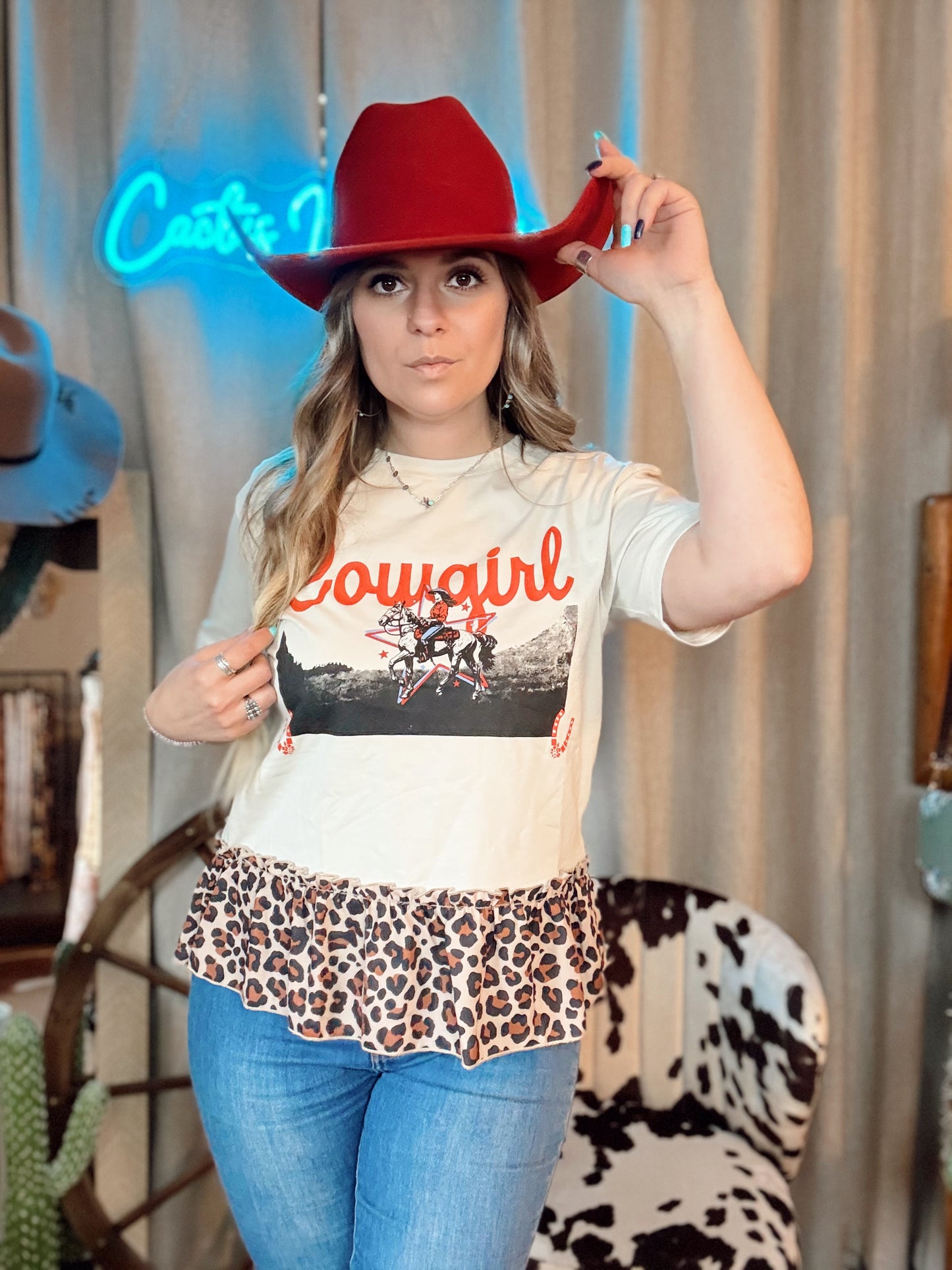 Retro Cowgirl Top
