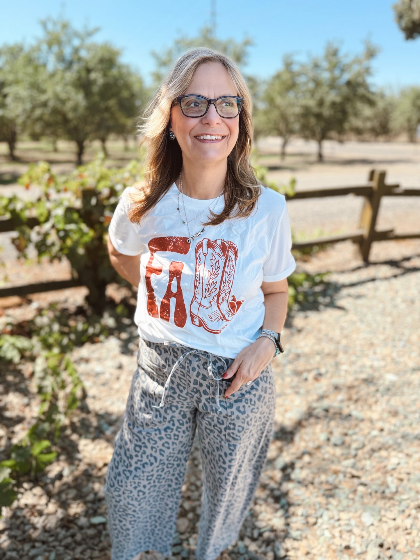 Fall Cowboy Boots Tee