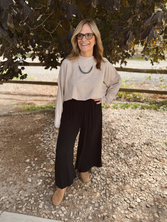 Moonlight Woven Wide Leg Pants