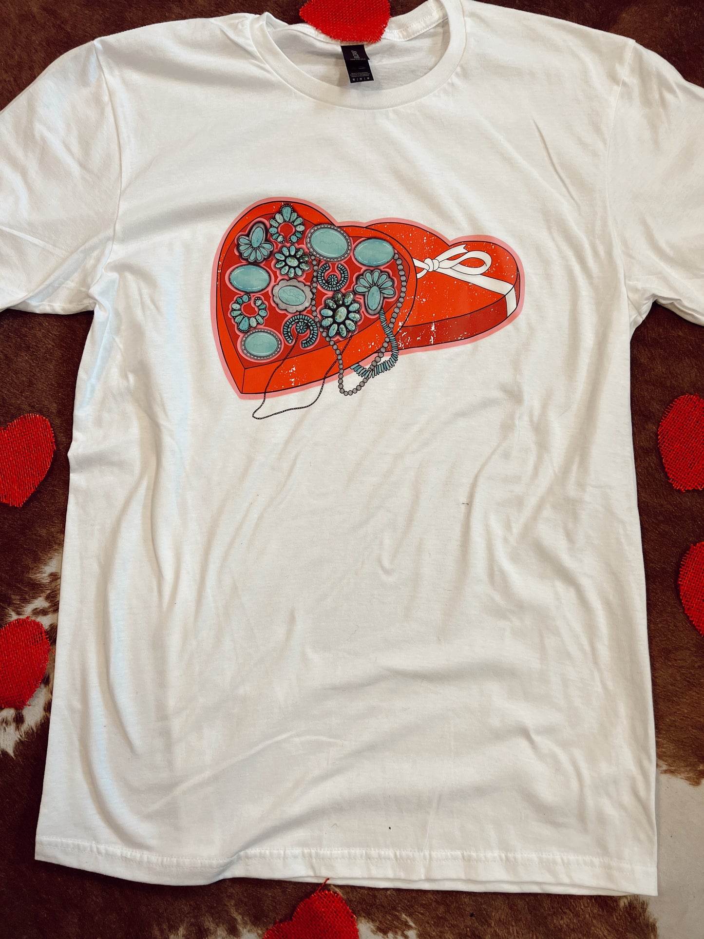 Turquoise Box Valentine's Day Tee