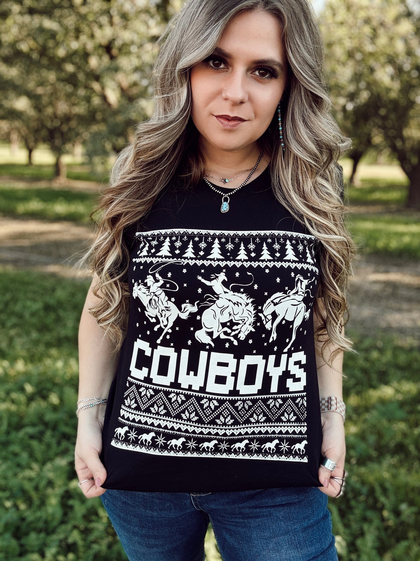 Christmas Cowboys Tee