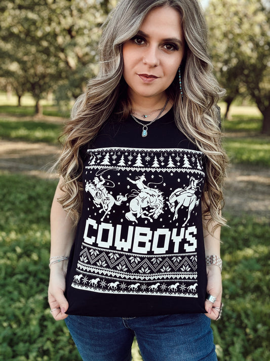 Christmas Cowboys Tee