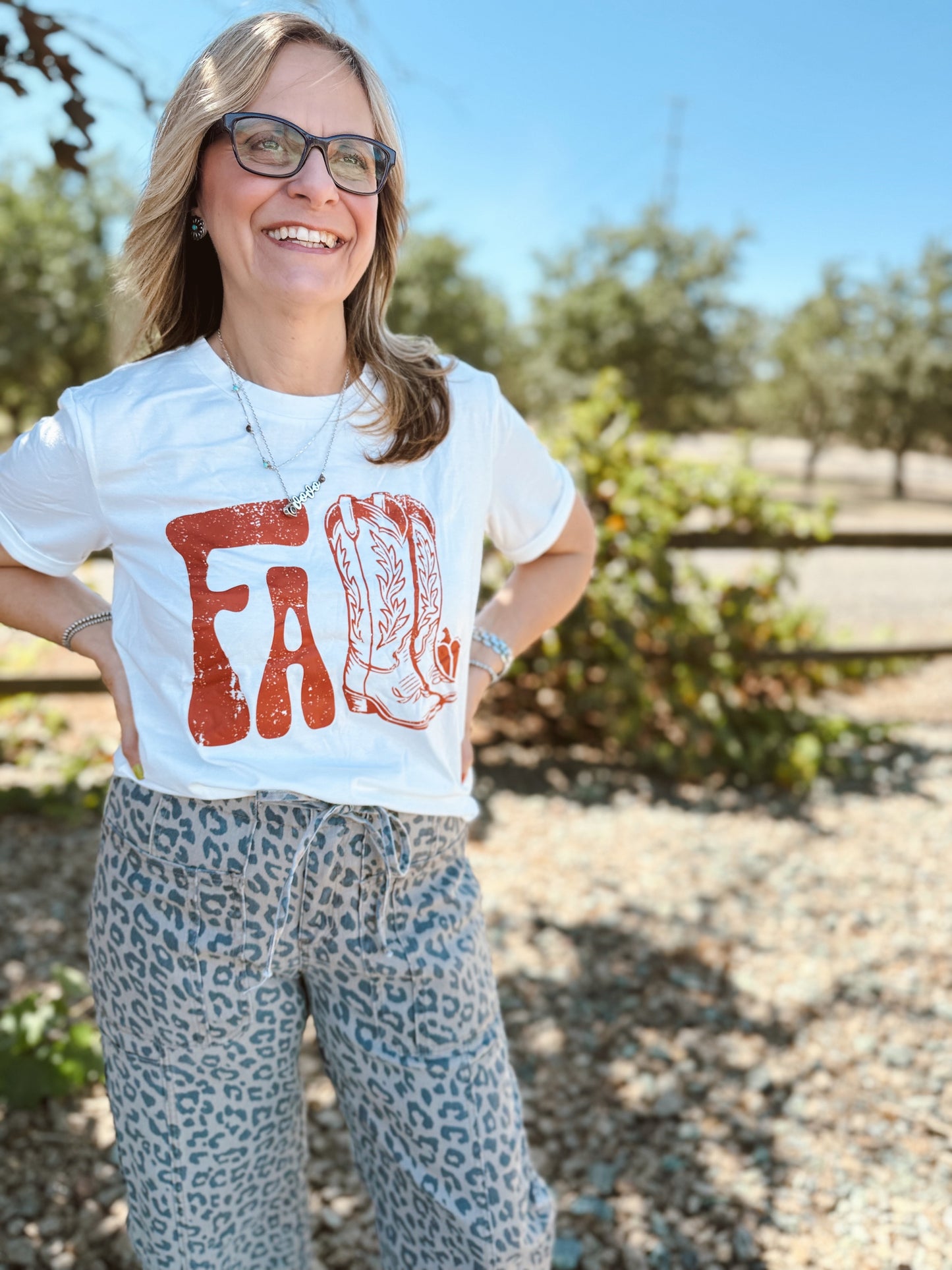 Fall Cowboy Boots Tee