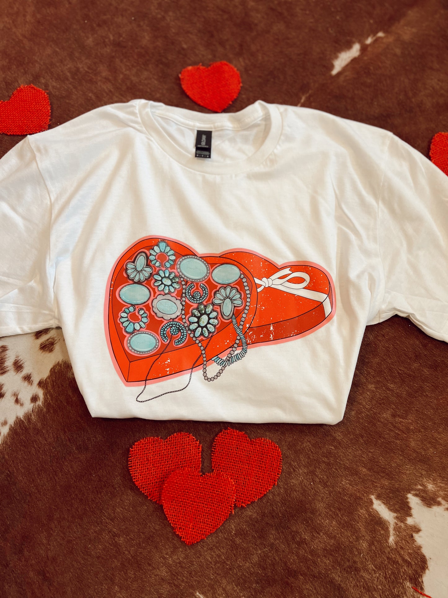 Turquoise Box Valentine's Day Tee