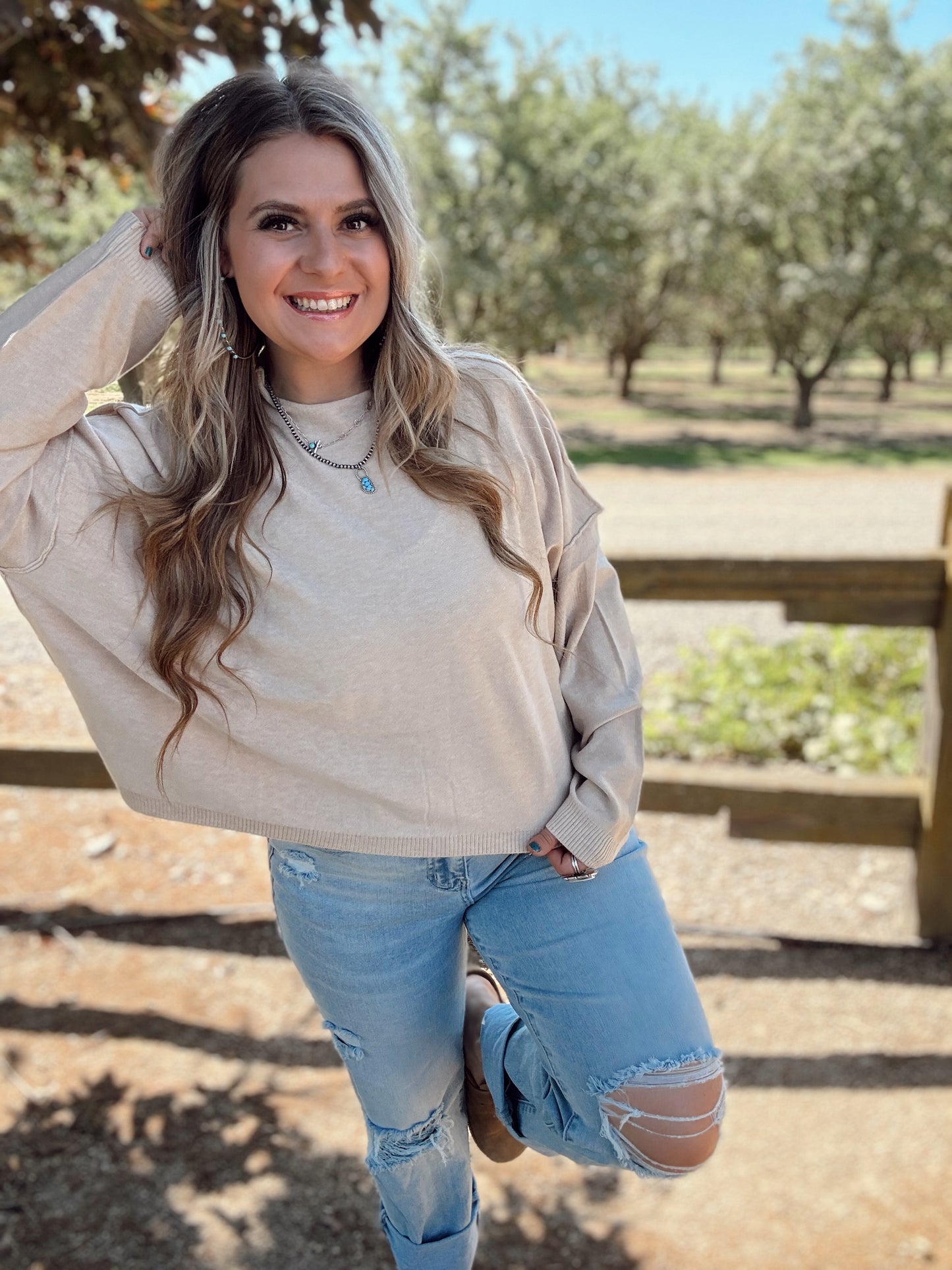 Cozy Nights High Neck Raglan Sleeve Sweater