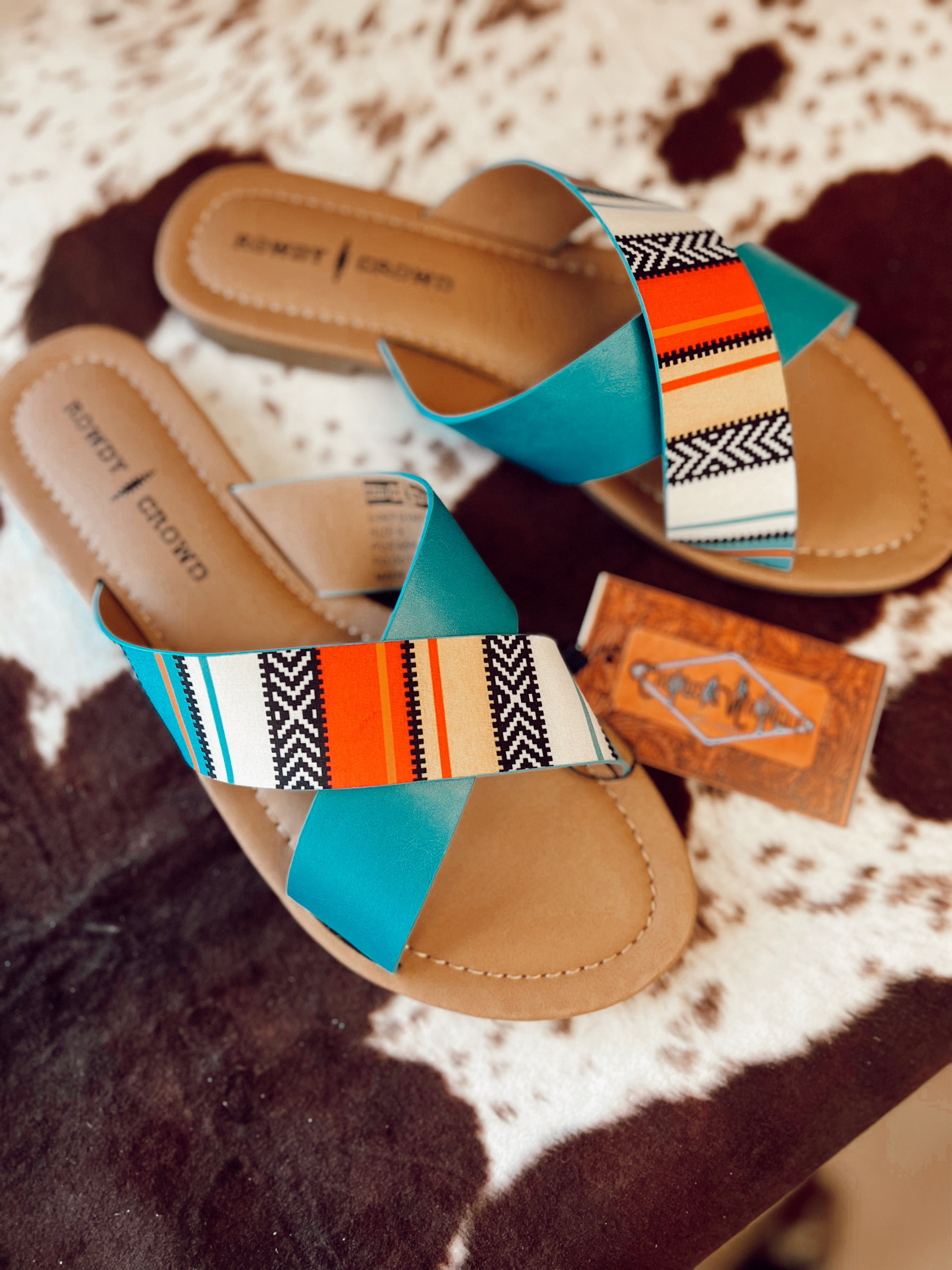 Serape hot sale flip flops