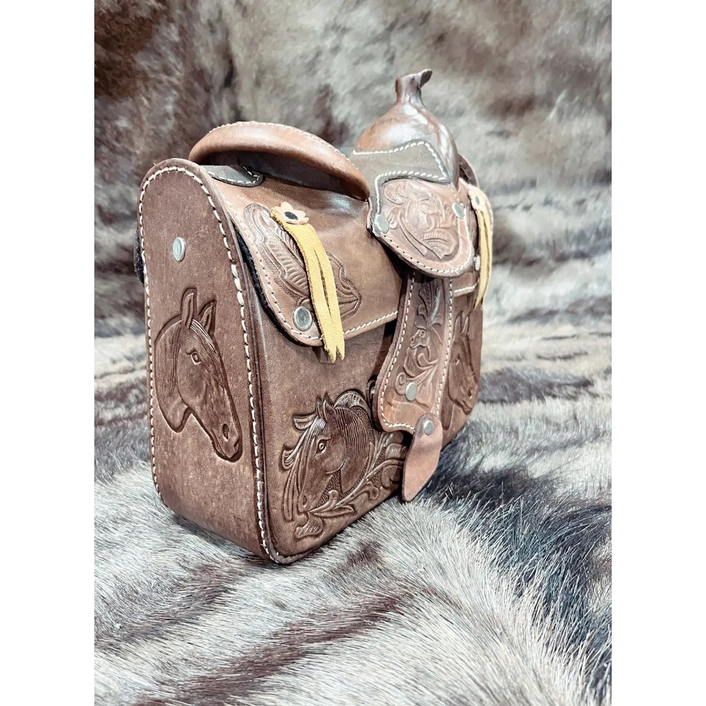 Vintage Saddle Handbag